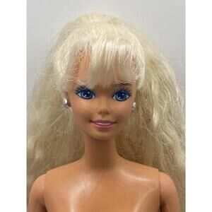 Vintage Barbie Doll, Blonde Crimped Hair 1996 Angel Princess ,Nude B14